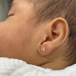 Aretes Corazón - Colección Oro