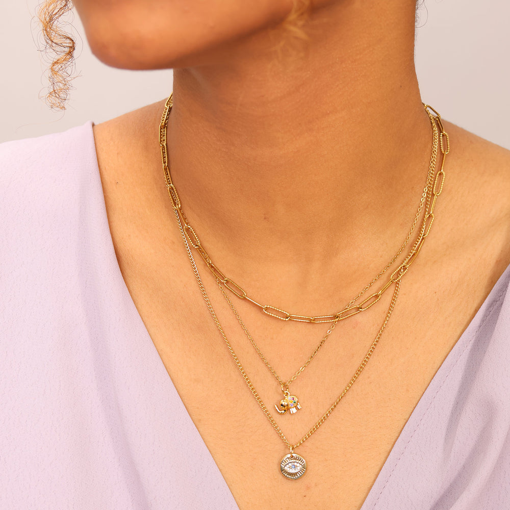 Collar Elefante Rainbow