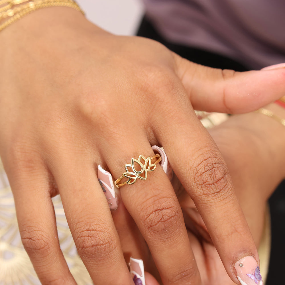 Anillo Flor de Loto Flave Joyas