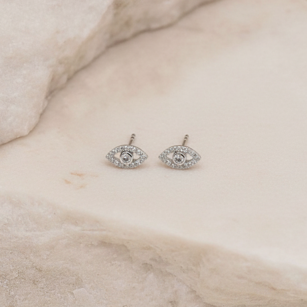 Aretes Ojo Turco - Colección Silver