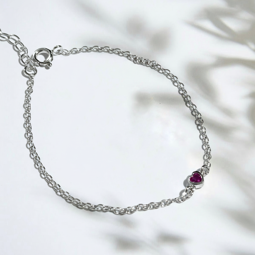 Pulsera Mini Corazón - Colección Silver