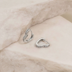 Argollas Corazón Glam - Colección Silver