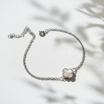 Pulsera Clover Nácar - Colección Silver