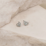 Aretes Love - Colección Silver