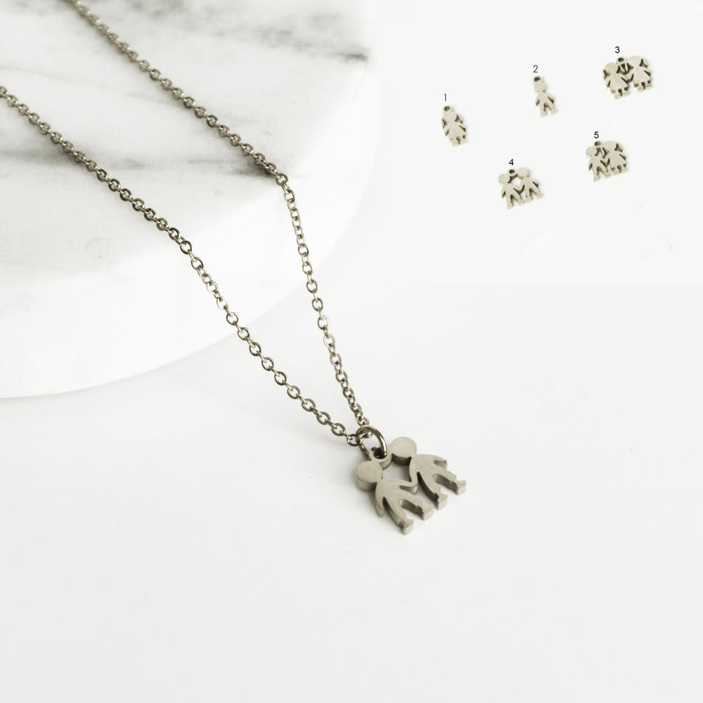 Collar Familia - Colección Silver