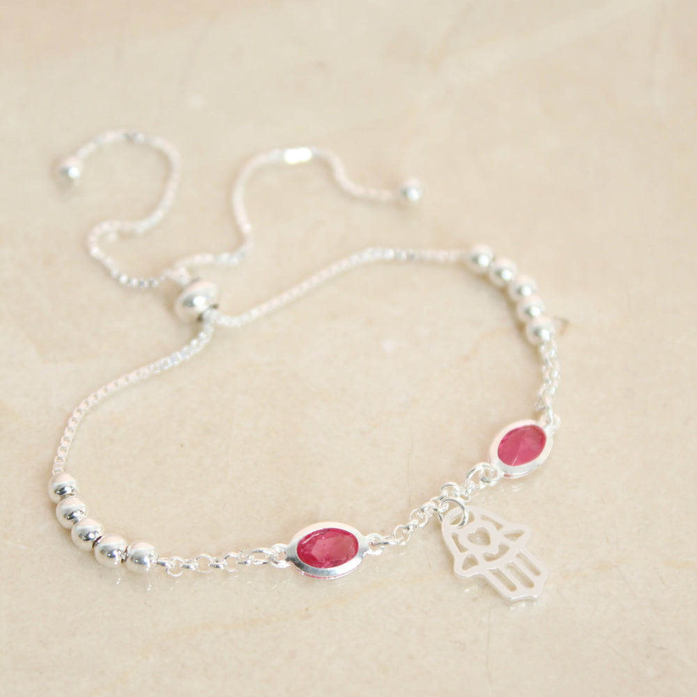 Pulsera Mano de Hamsa - Colección Silver