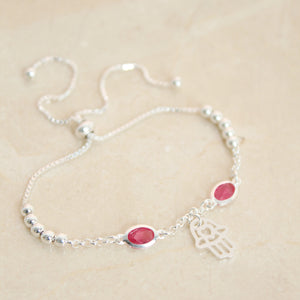 Pulsera Mano de Hamsa - Colección Silver