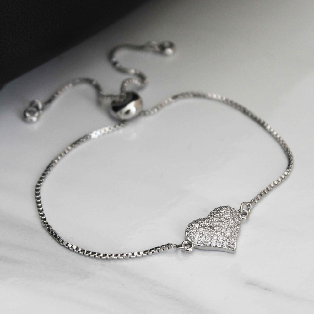 Pulsera Corazón Brillante