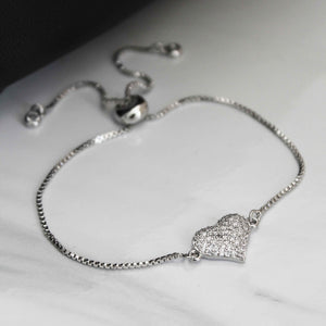 Pulsera Corazón Brillante