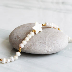 Pulsera Perlas y Estrellas