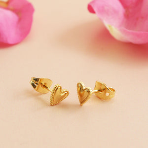 Aretes Mini Studs Corazón