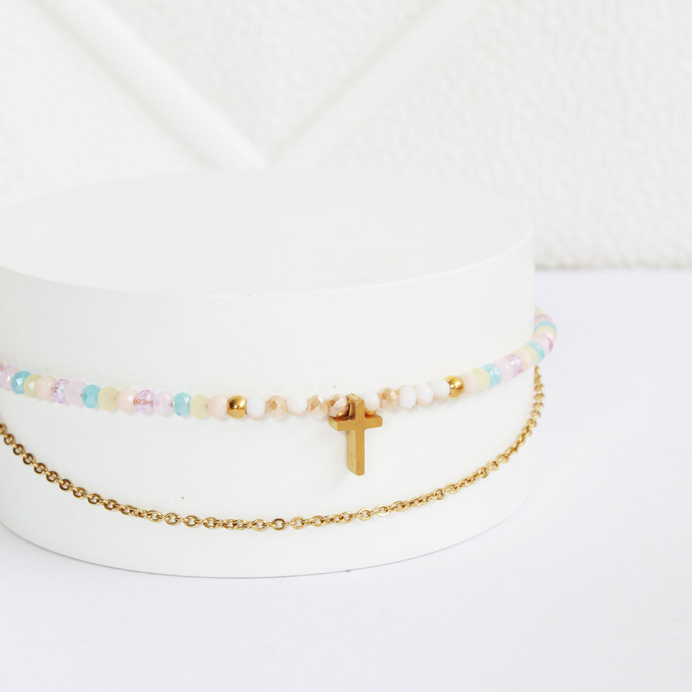 Pulsera Murano Cruz