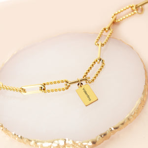Pulsera Placa Chunky