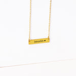 Collar Placa Rectangulo