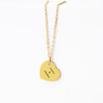 Collar Placa Corazón
