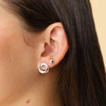 Aretes Espiral - Colección Silver