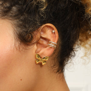 Aretes Lazos Mariposa