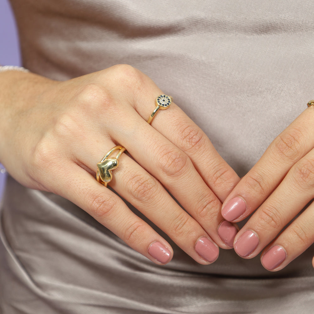 Anillo Corazón Chunky