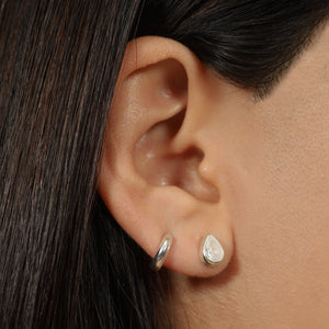 Aretes Gotita - Colección Silver