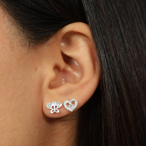 Aretes Love - Colección Silver