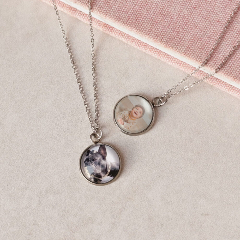 Collar Encapsulado con Foto - Colección Silver