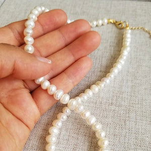 Collar de Perlas Redondas