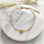Pulsera corazón minimalista