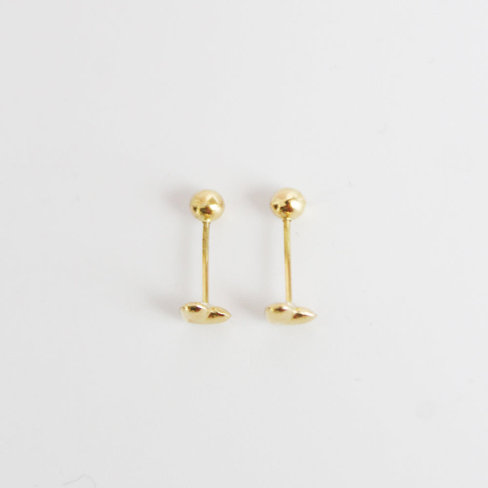Aretes Corazón - Colección Oro