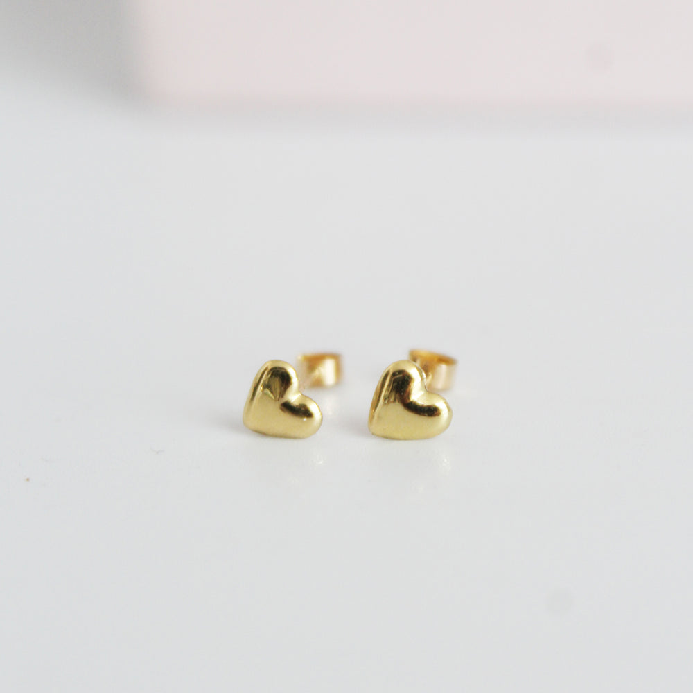 Aretes Abridores Corazón - Colección Oro