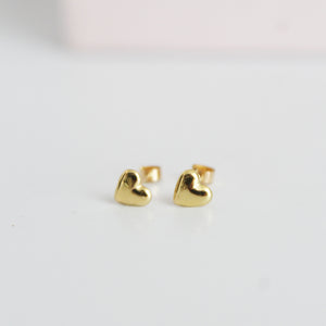 Aretes Abridores Corazón - Colección Oro