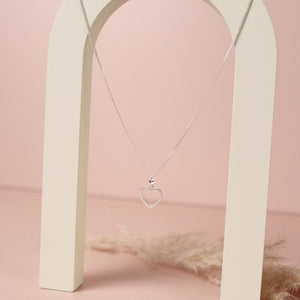 Collar Corazón - Colección Silver