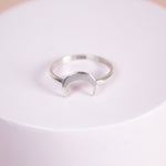 Anillo Luna Invertida - Colección Silver