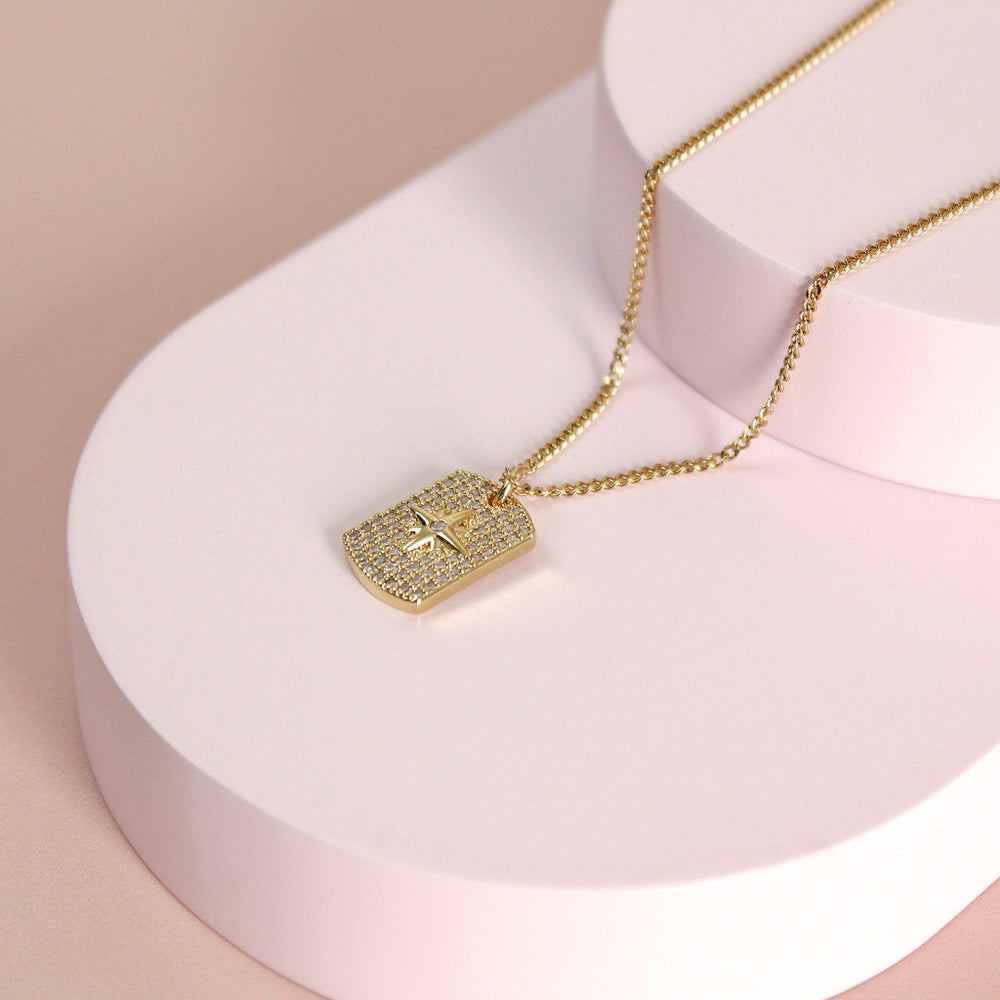 Collar Placa Destello